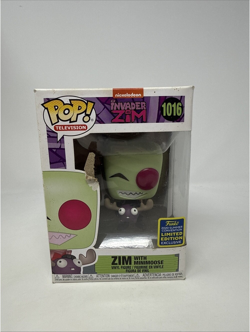 Funko POP! Zim with Minimoose #1016 NOT MINT
